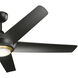 Kapono 52 inch Satin Black Ceiling Fan