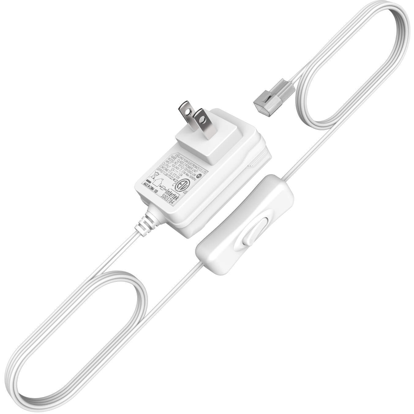 DC 12V 48 inch White Driver, Plug-in