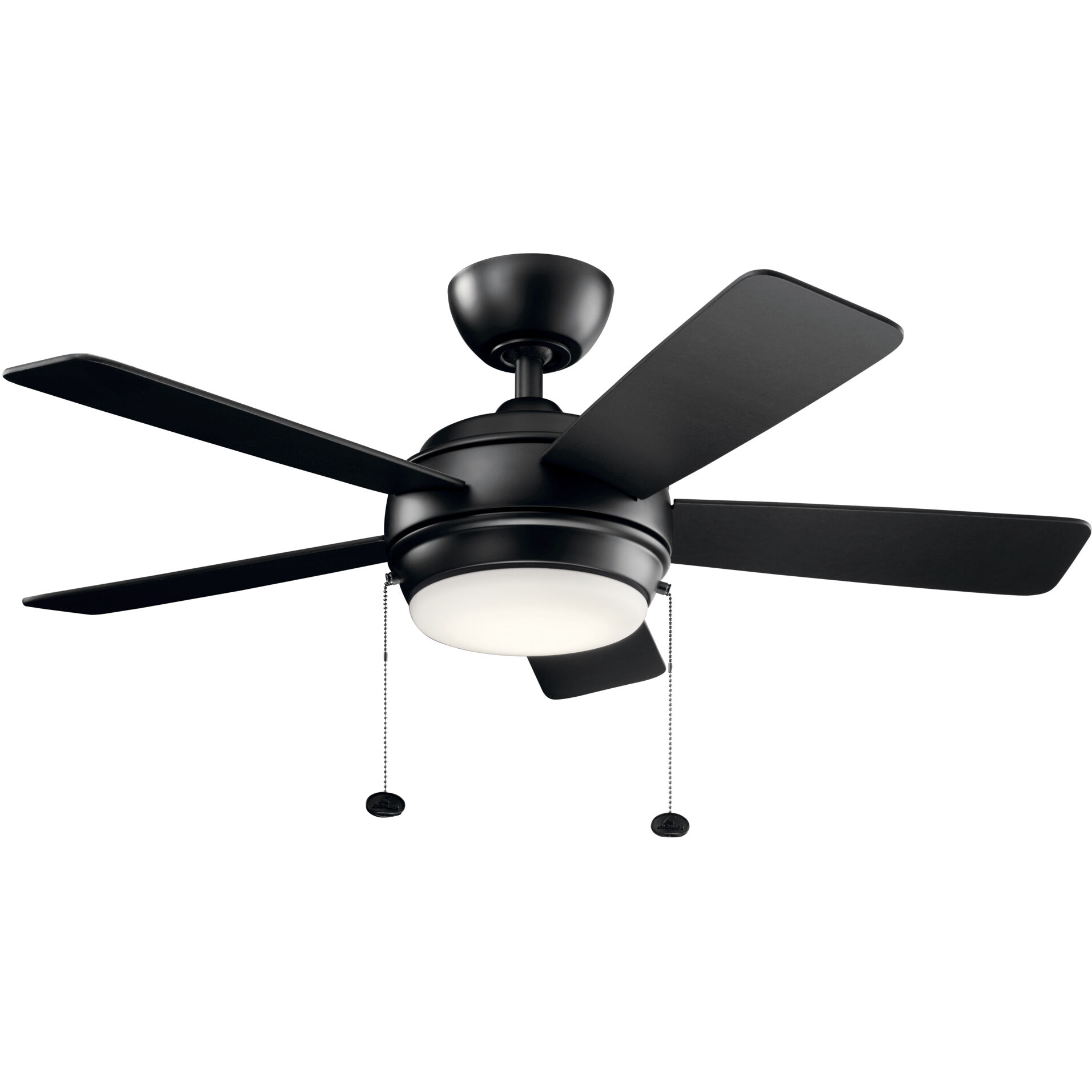 Starkk 42 inch Satin Black with Black Blades Ceiling Fan