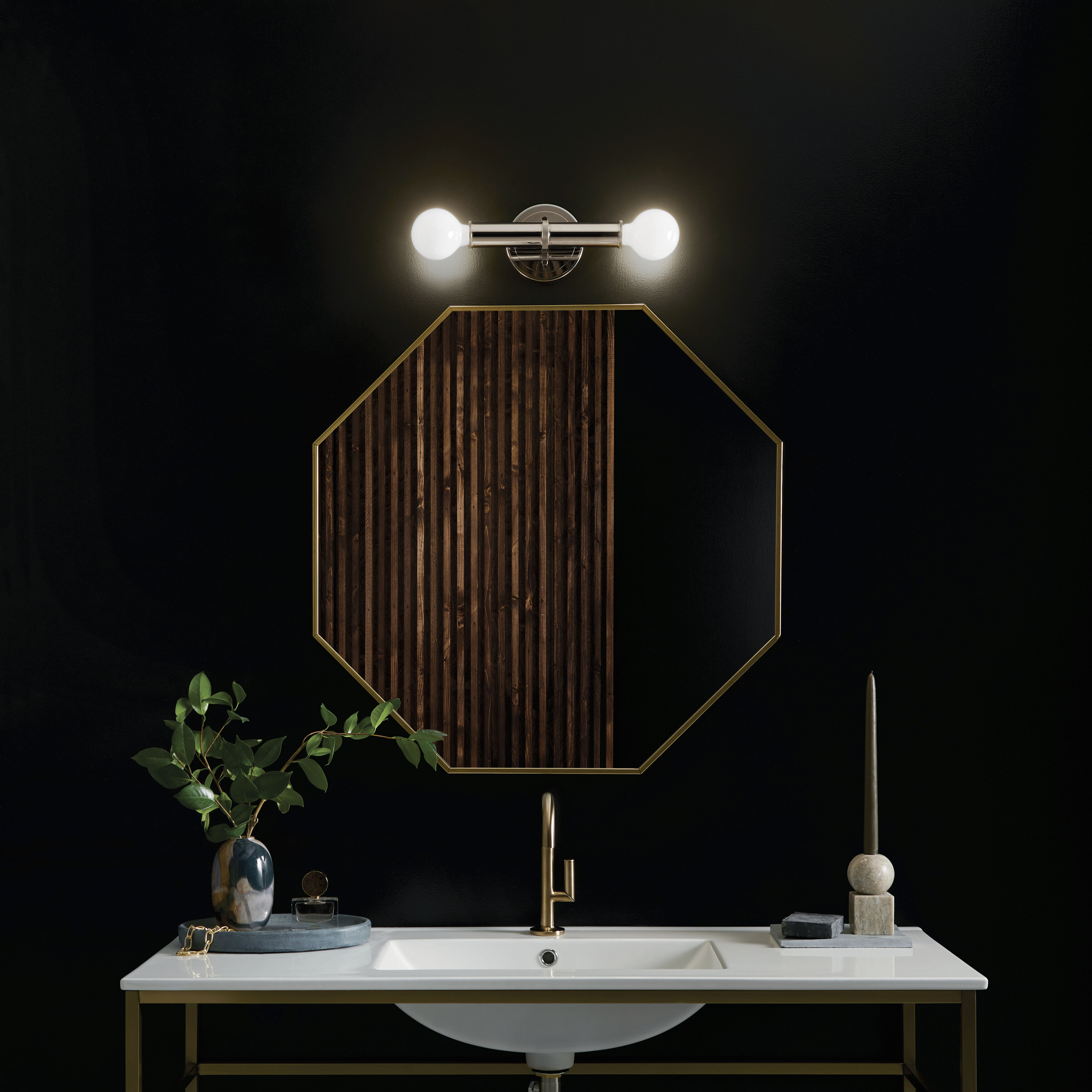 Torche LED 5 inch Polished Nickel Wall Sconce Wall Light