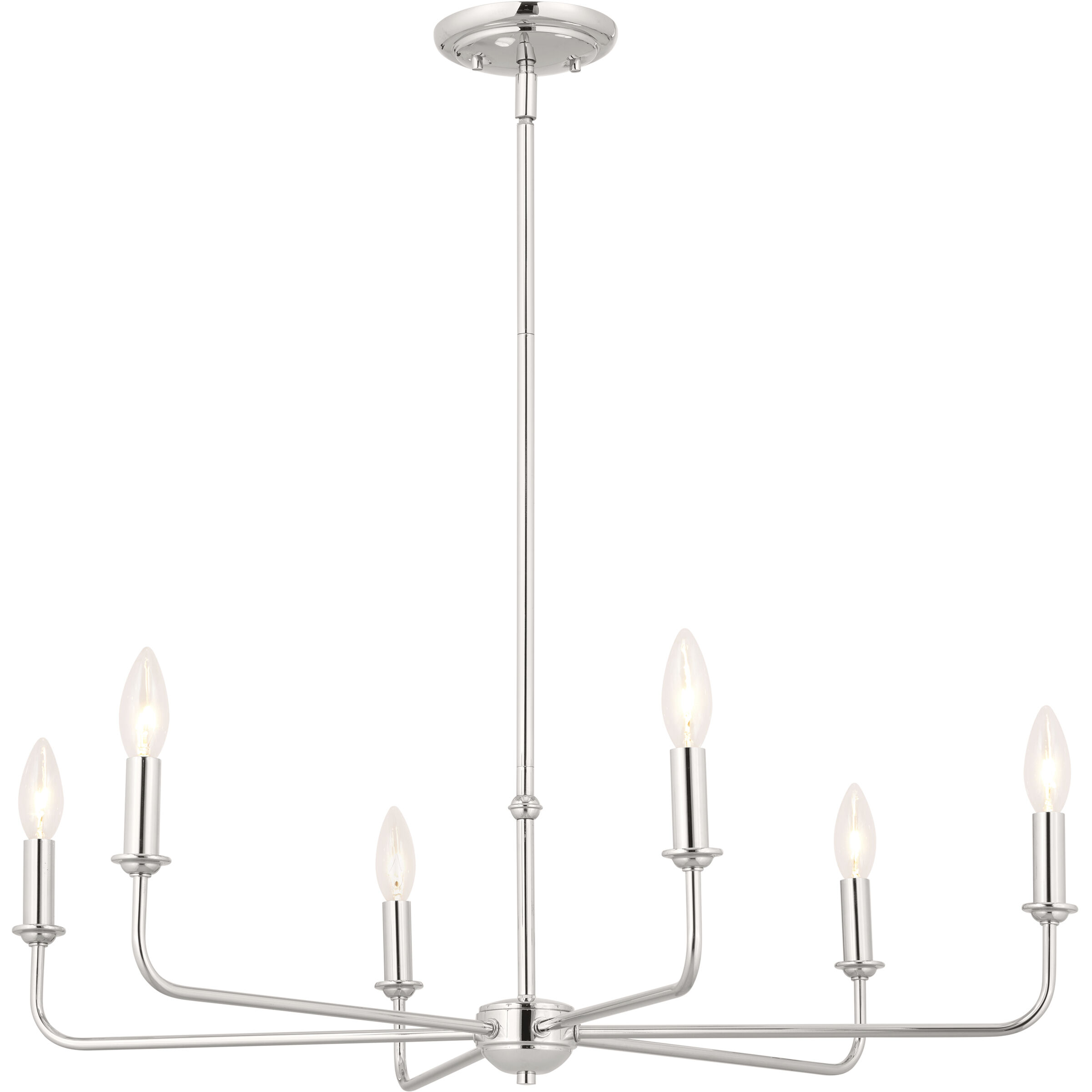 スーパーセール 半額タイムセール Light 6 Pallas 52516PN Kichler 32.25 Nickel Polished inch トップス