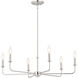 Pallas 6 Light 32.25 inch Polished Nickel Chandelier Ceiling Light