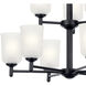 Shailene 9 Light 26.5 inch Black Chandelier Ceiling Light