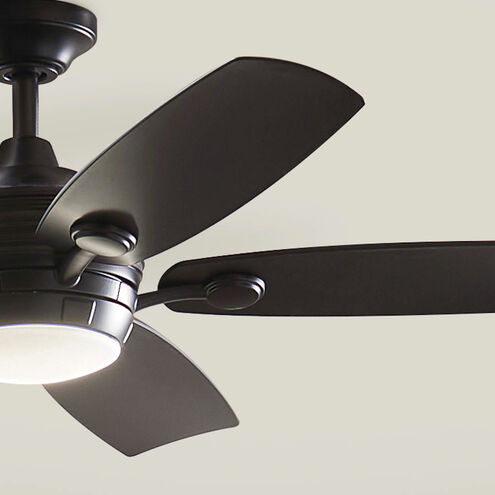 Tranquil 56 inch Satin Black with Black Blades Ceiling Fan
