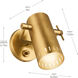 Ruehl 1 Light 6.25 inch Lacquered Brass Wall Sconce Wall Light