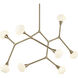 Cassius 8 Light 26.5 inch Champagne Bronze Chandelier Ceiling Light, Convertible