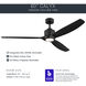 Calyx 60 inch Matte Black with Solid Wood Matte Black Blades Indoor Ceiling Fan
