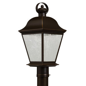 Mount Vernon LED 21 inch Olde Bronze Outdoor Post Lantern in Clear Seeded
