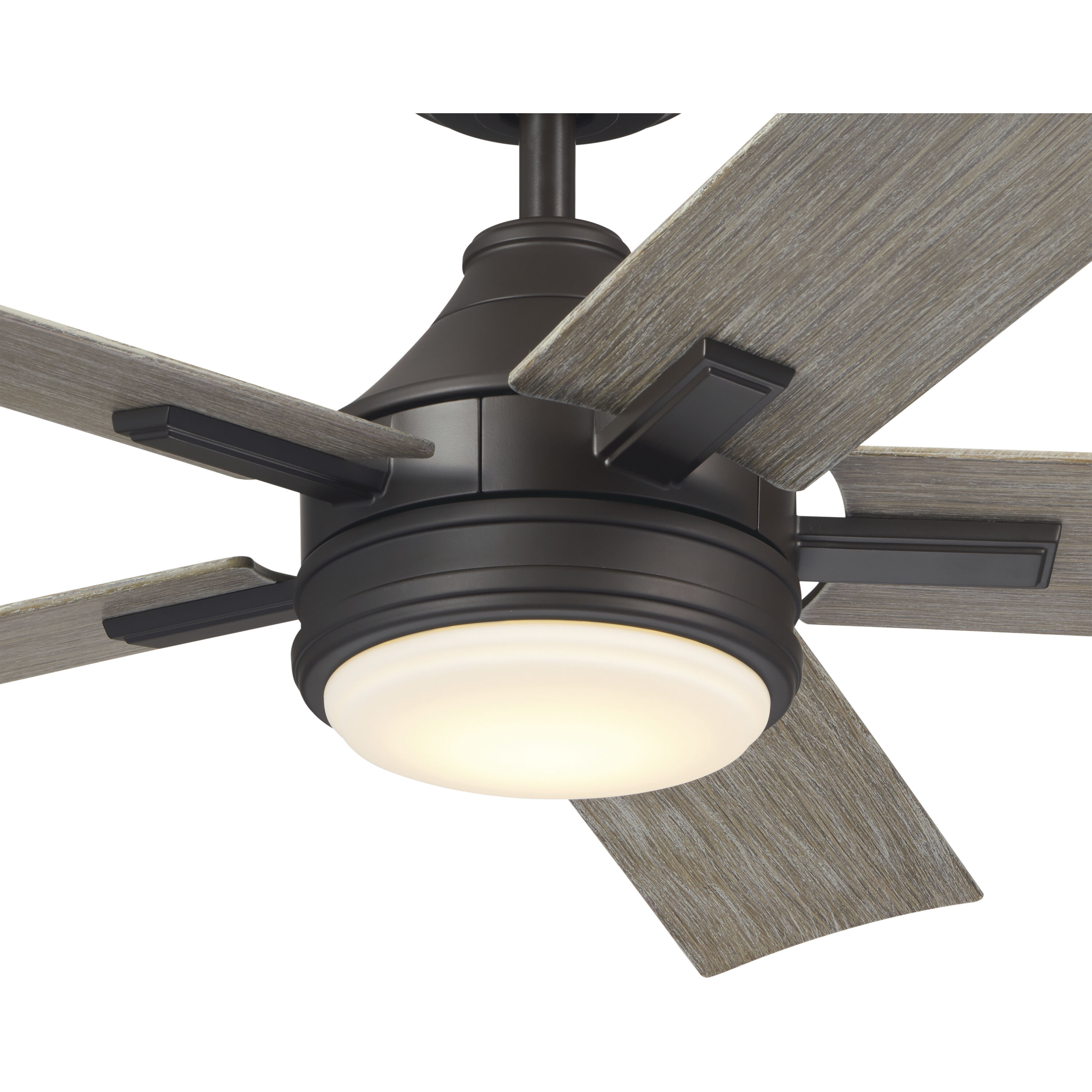 Tide 52 inch Olde Bronze with Weathered Medium Oak Blades Ceiling Fan