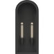 Marea 2 Light 25 inch Textured Black Outdoor Wall Light