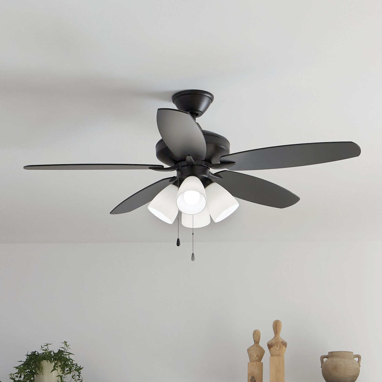 Renew Premier 52 inch Satin Black Ceiling Fan