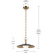 Kurio 1 Light Black Pendant Ceiling Light