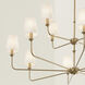 Pallas 12 Light 42.75 inch Brushed Natural Brass Chandelier Ceiling Light