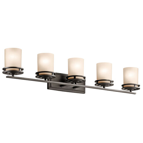 Hendrik 5 Light 43 inch Olde Bronze Wall Mt Bath 5 Arm Or More Wall Light in Light Umber