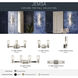 Jemsa 4 Light 32 inch Brushed Nickel Bath Bracket Wall Light, 4 Arm