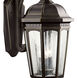 Courtyard 3 Light 22 inch Rubbed Bronze Outdoor Wall, X-Large