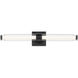 Laurene LED 26.5 inch Black Linear Bath Bar Wall Light, Medium