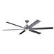 Szeplo Patio 80 inch Weathered Steel Powder Coat with Weathered Steel Blades Ceiling Fan
