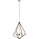 Deryn 4 Light 24 inch Distressed Antique Gray Chandelier 1 Tier Medium Ceiling Light, Medium