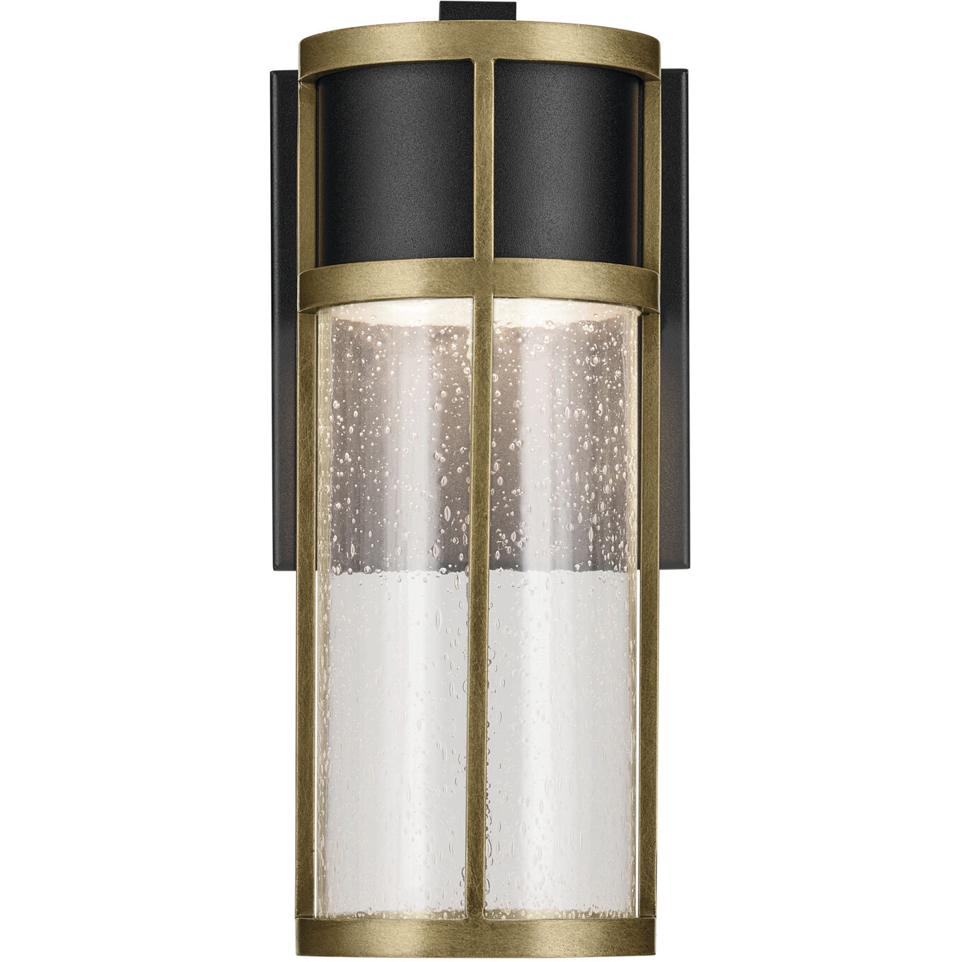 Camillo LED 12 inch Black Textured Outdoor Wall, Small