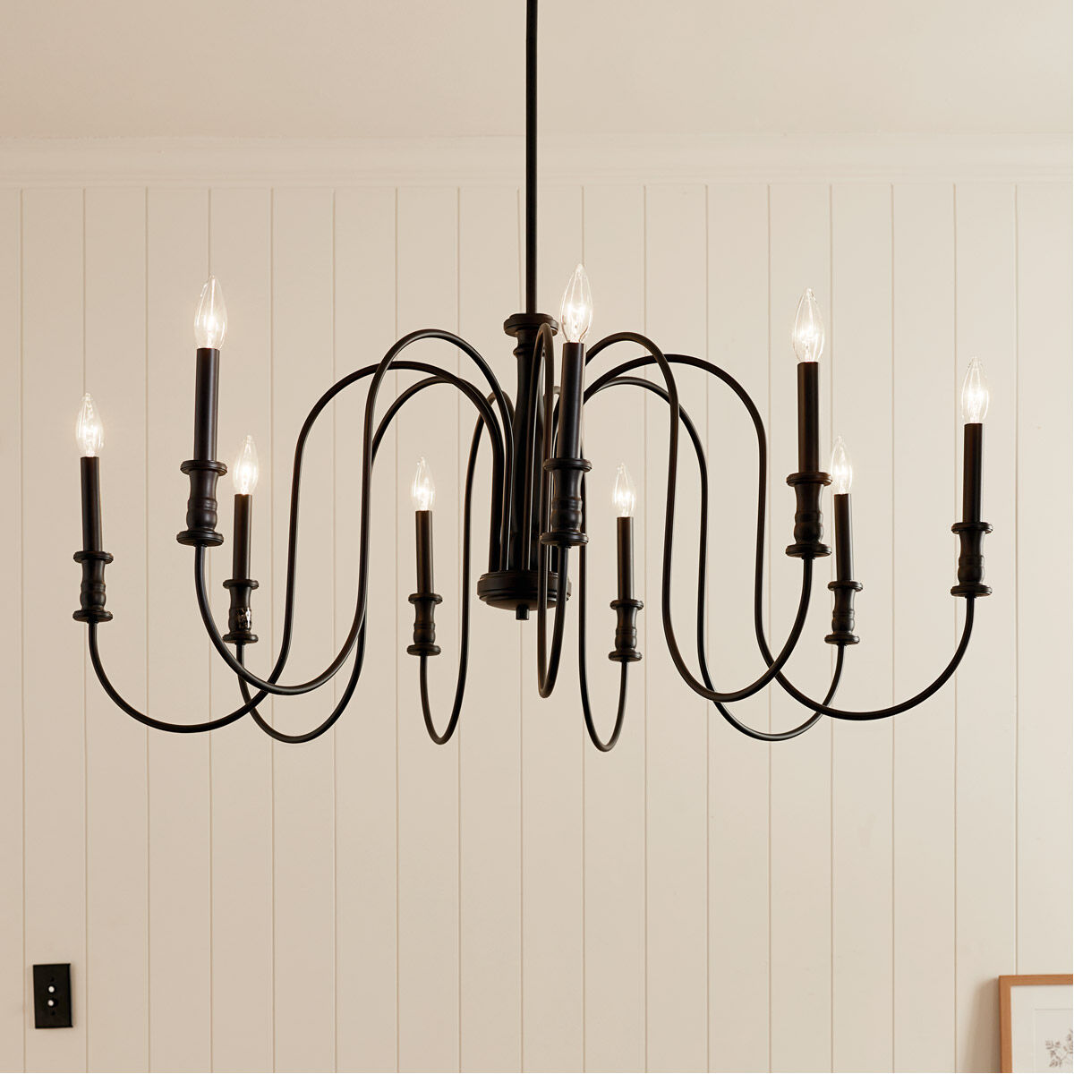 Homestead Karthe 9 Light 42 inch Black Chandelier Ceiling Light