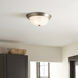 Independence 2 Light 13 inch Brushed Nickel Flush Mount Light Ceiling Light