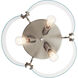 Thoreau 3 Light 18 inch Brushed Nickel Semi Flush Light Ceiling Light