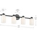 Shae 4 Light 32 inch Black Vanity Light Wall Light