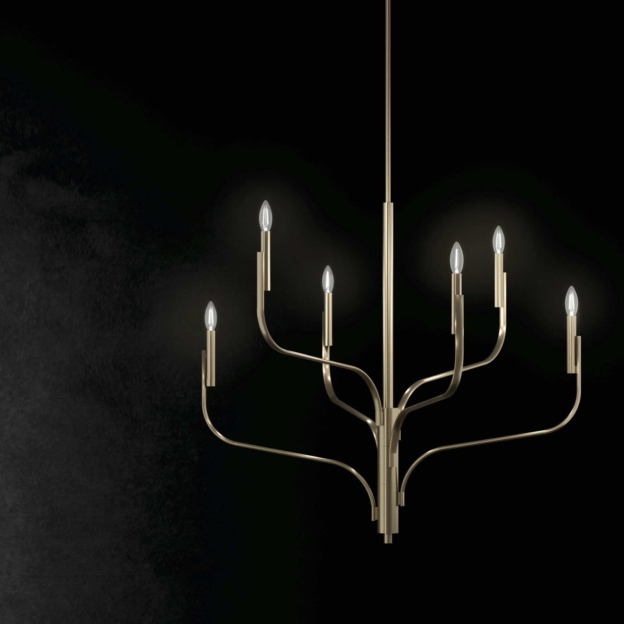 【レビューで送料無料】 Light 8 Livadia 52675CPZ Kichler Champagne Chandelier Bronze その他