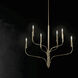 Livadia 8 Light Champagne Bronze Chandelier Ceiling Light, 1 Tier Large