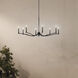 Malene 6 Light Black Chandelier Ceiling Light, 1 Tier Medium