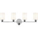 Gioe 4 Light 32.25 inch Chrome Vanity Light Wall Light