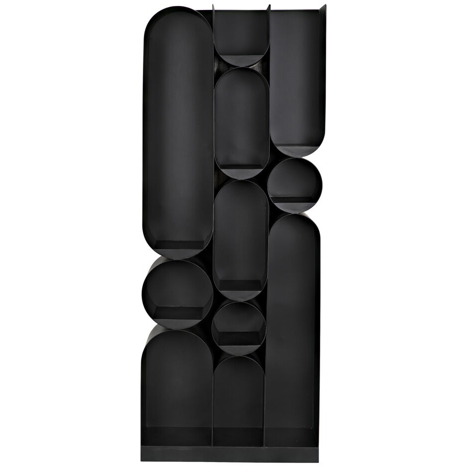 Atomic Matte Black Bookcase
