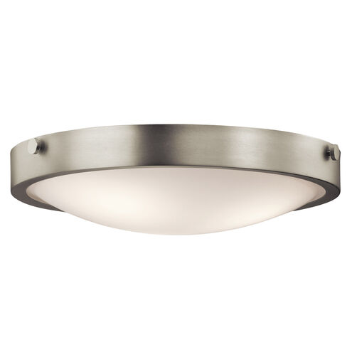 Lytham 3 Light 17 inch Brushed Nickel Flush Mount Light Ceiling Light