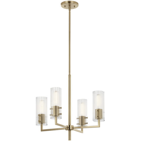 Velestino 4 Light Champagne Bronze Chandelier Ceiling Light