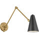 Sylvia 1 Light 5.5 inch Natural Brass Wall Sconce Wall Light