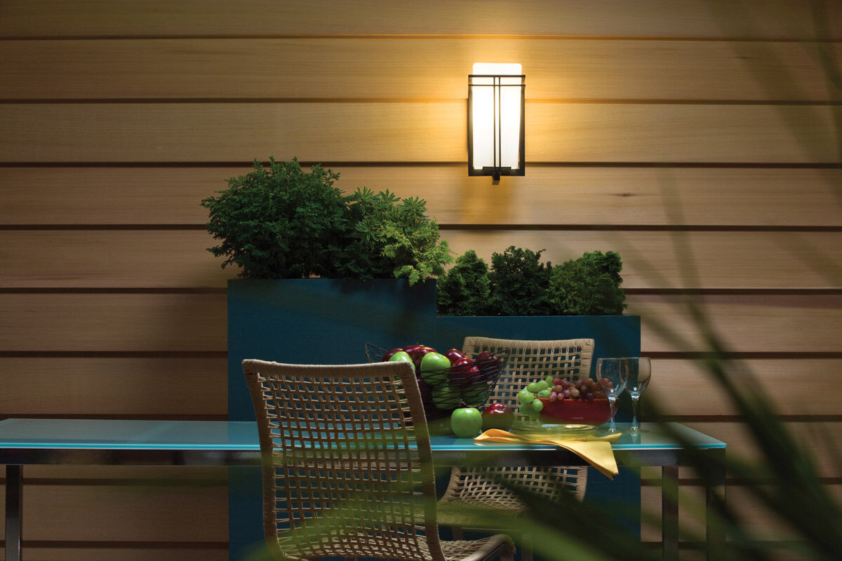 Tremillo 1 Light 14 inch Black Outdoor Wall, Medium