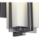 Tremillo 1 Light 14 inch Black Outdoor Wall, Medium