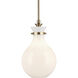 Laria 1 Light Champagne Bronze Pendant Ceiling Light in Opal