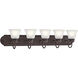 Independence 5 Light 36 inch Tannery Bronze Wall Mt Bath 5 Arm Or More Wall Light