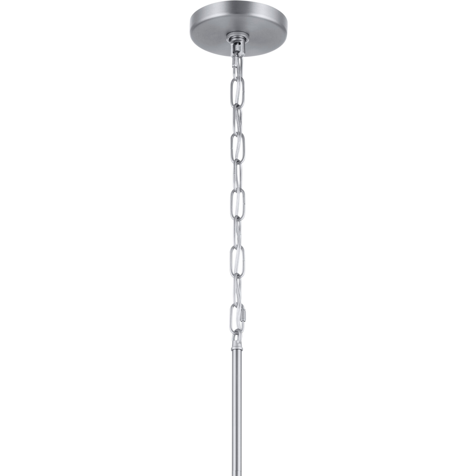 Erma 3 Light Brushed Nickel Chandelier Ceiling Light, Small, 1 Tier