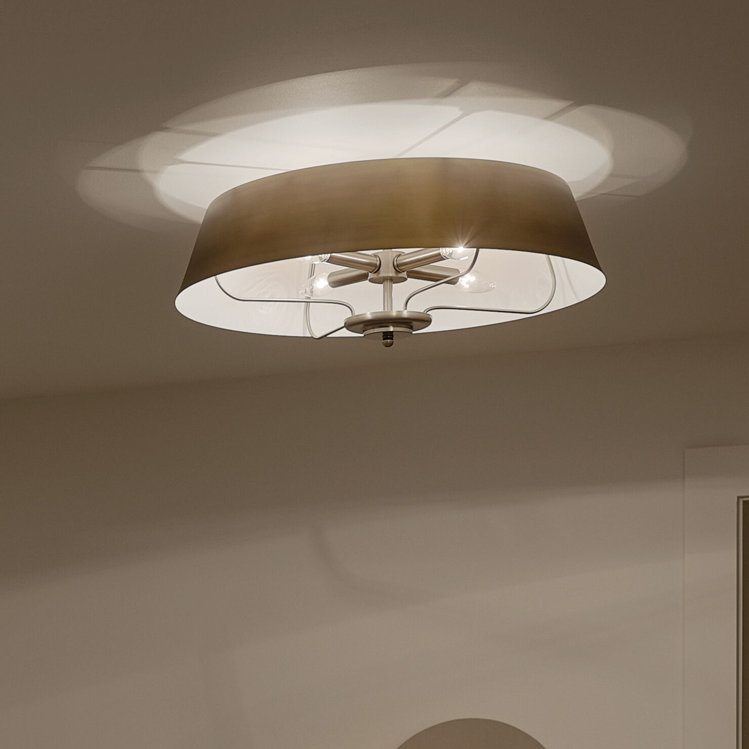 Luella 4 Light 22 inch Brushed Natural Brass Pendant Ceiling Light