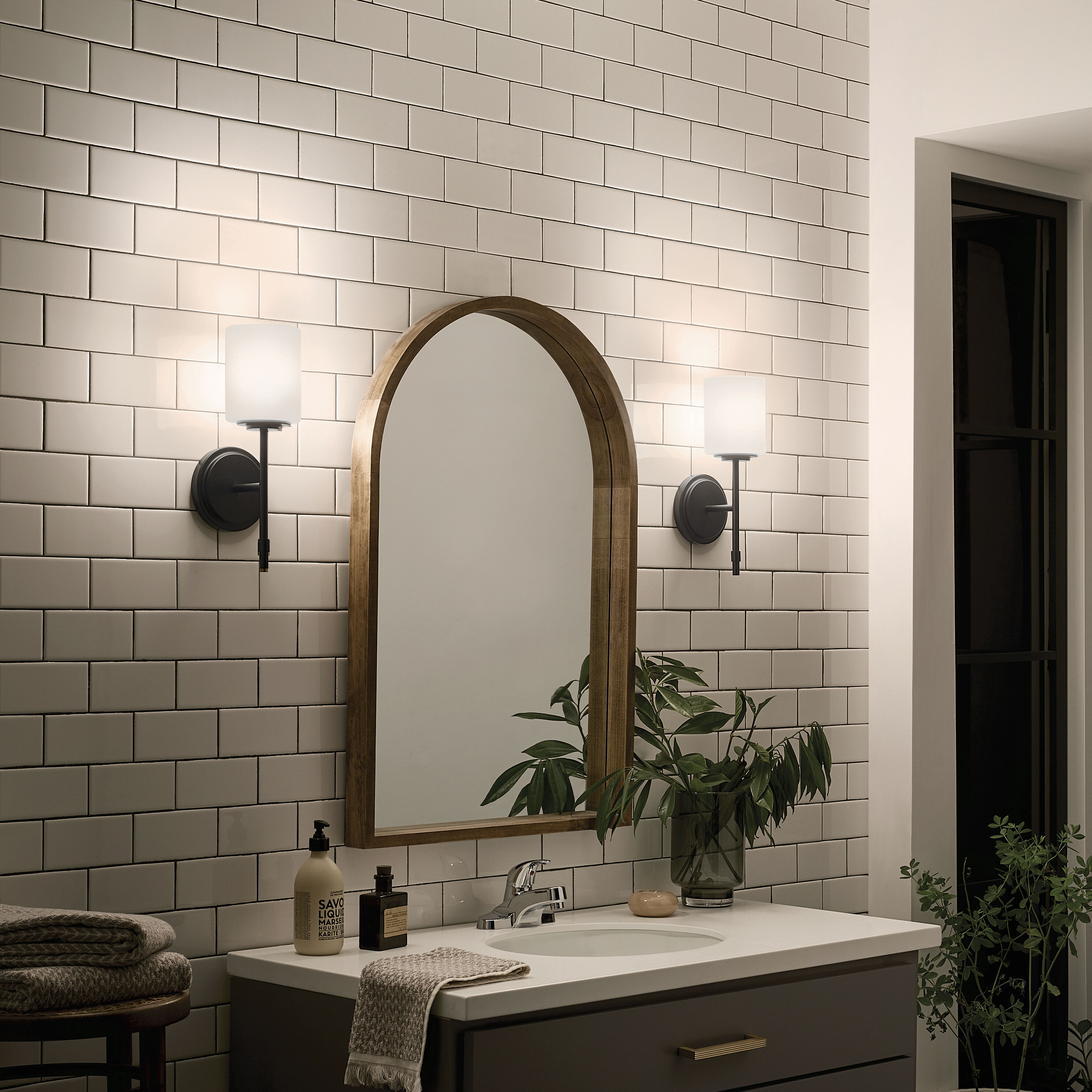 Ali 1 Light 5.25 inch Black Wall Sconce Wall Light