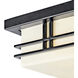 Tremillo 2 Light 12 inch Black Outdoor Flush & Semi Flush Mt