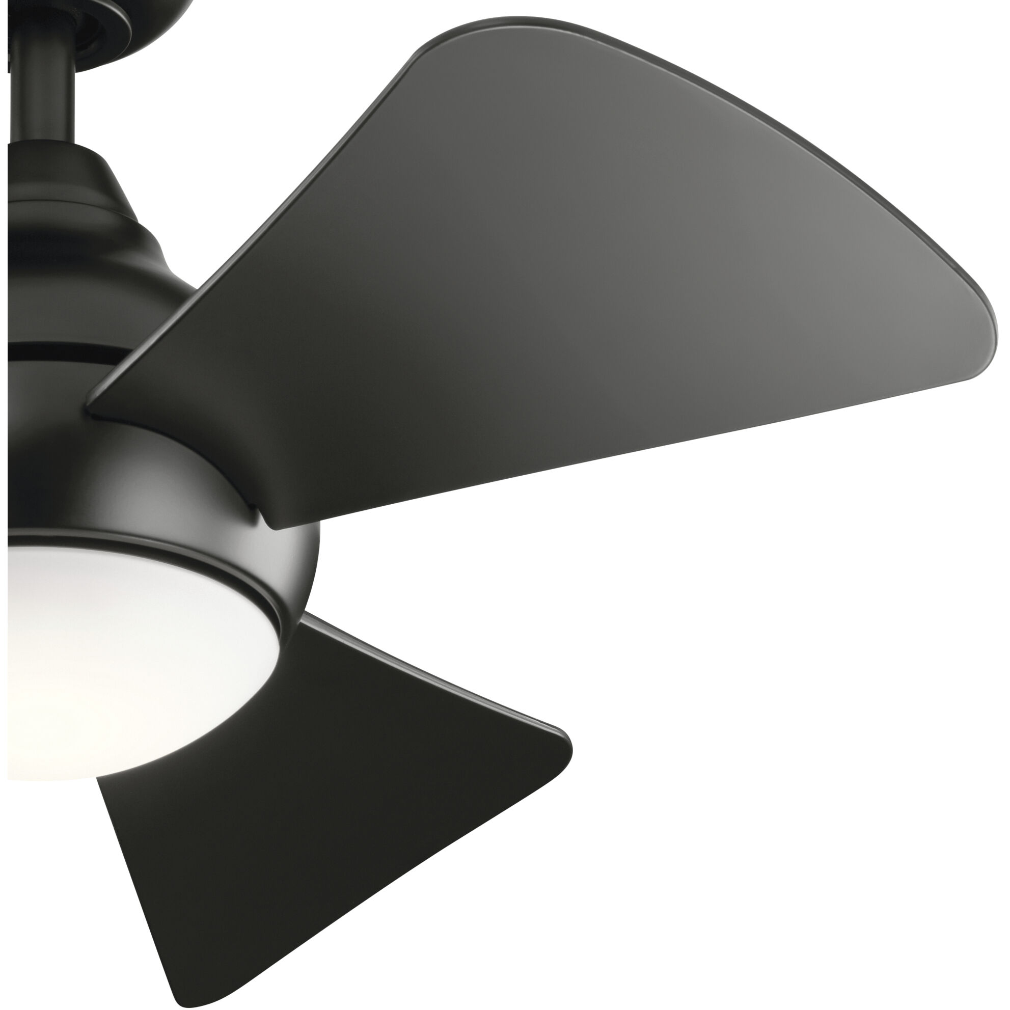 Sola 34 inch Satin Black Ceiling Fan