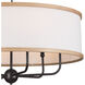 Homestead Heddle 6 Light 31 inch Anvil Iron Chandelier Ceiling Light, Heddle