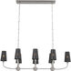 Adeena 8 Light 20.75 inch Classic Pewter Chandelier Ceiling Light