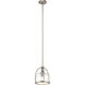 Independence 1 Light 10 inch Brushed Nickel Mini Pendant Ceiling Light