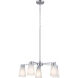 Stamos 5 Light Brushed Nickel Chandelier Ceiling Light, Medium, 1 Tier