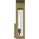 Marea 1 Light 20.25 inch Natural Brass Outdoor Wall Light